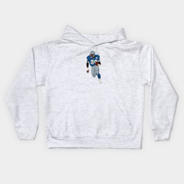 Barry Sanders Kids Hoodie by SickSticksCo